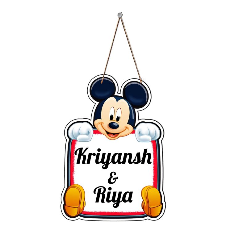 Personalized Teddy Wooden Wall Hanging Customized With Name Living Room, Bedroom & Kids room Birthday Gift For Loveable Person